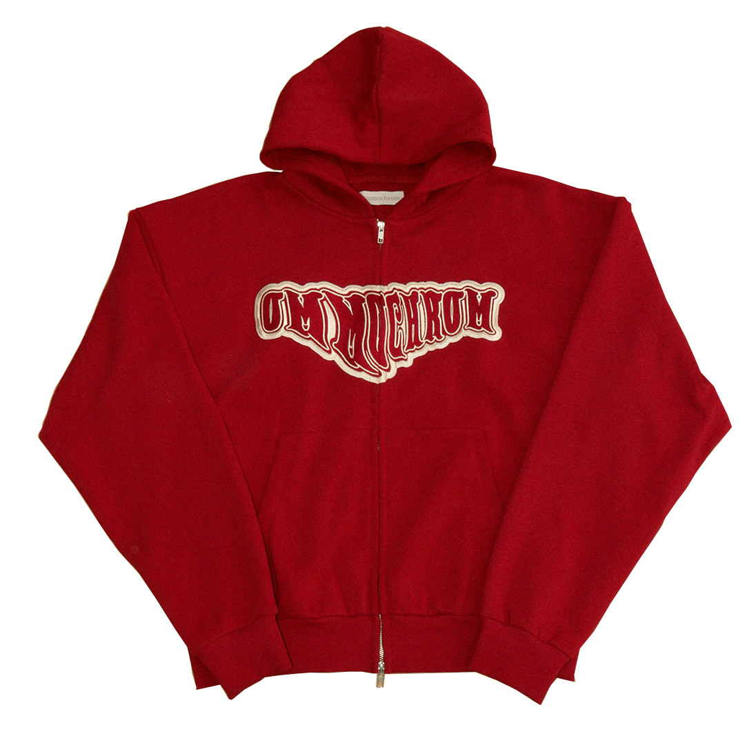 OMMO ノベルティ　パジャマ　レッド RED ZIP-HOODIE – ommochrom